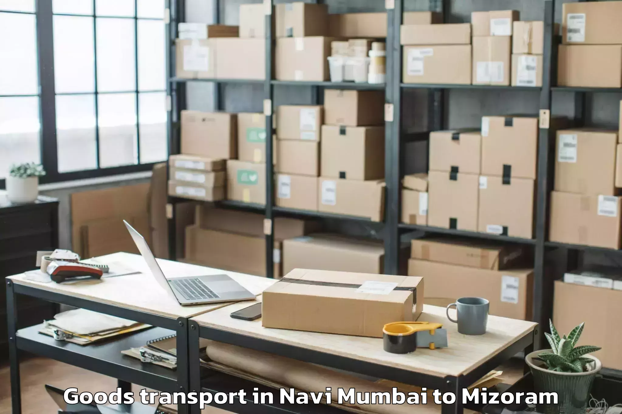 Hassle-Free Navi Mumbai to Lungsen Goods Transport